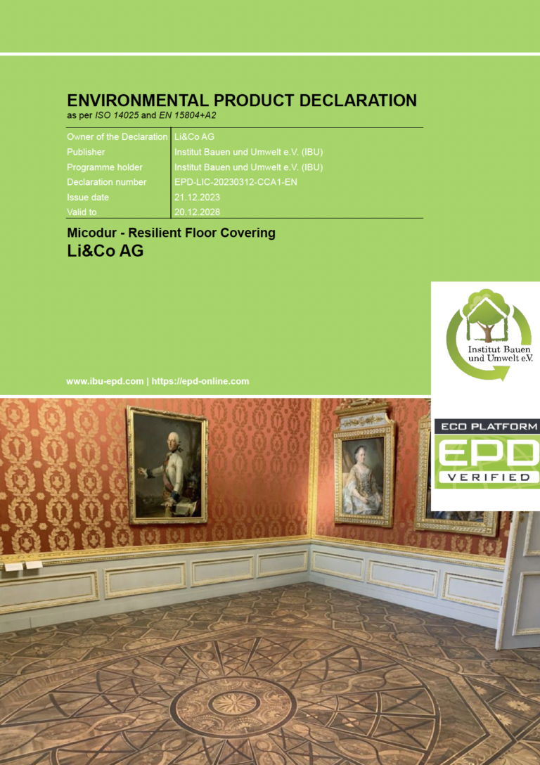 EPD Micodur – Resilient Floor Covering
